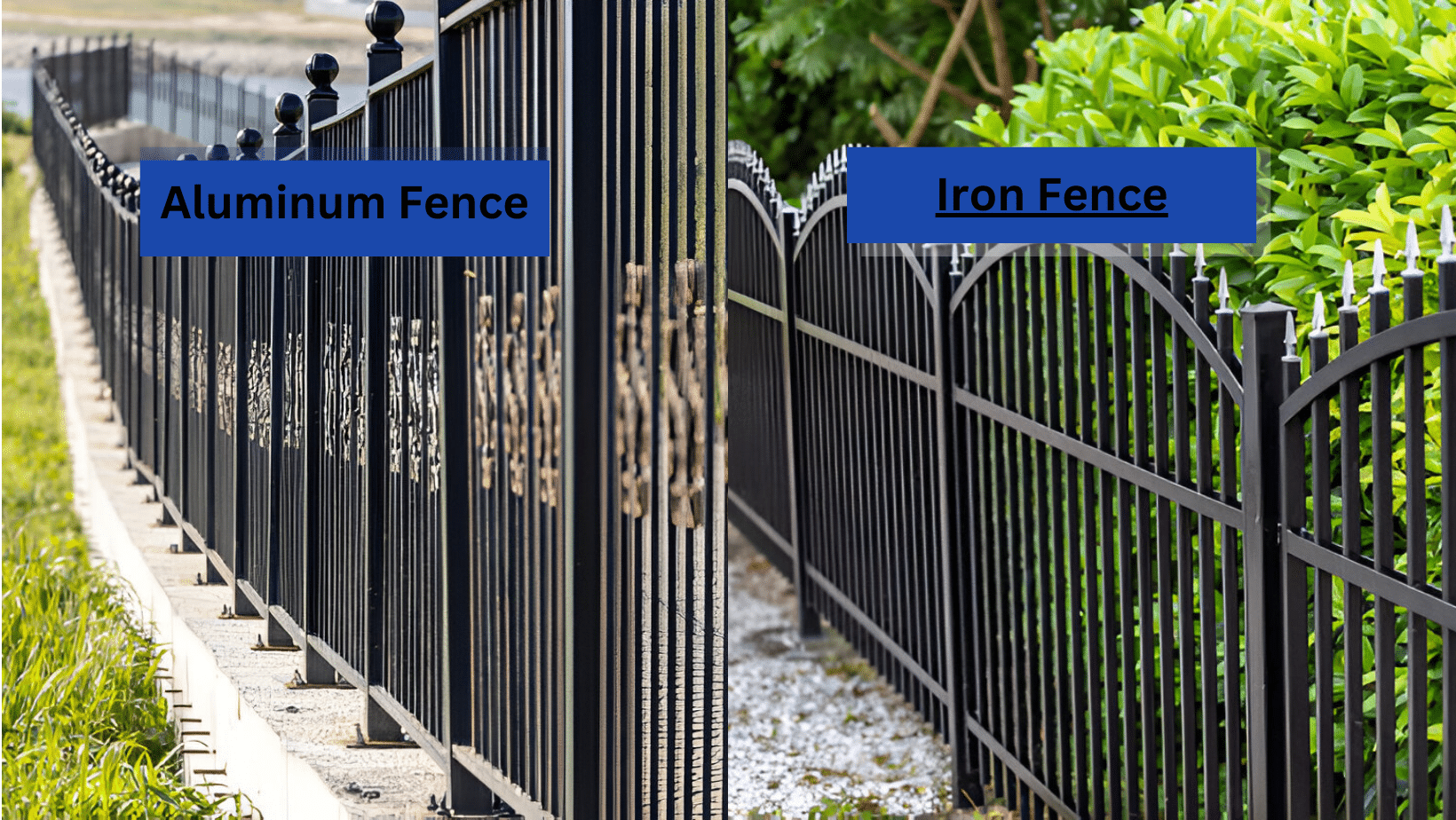 Iron Fence vs Aluminum Fence