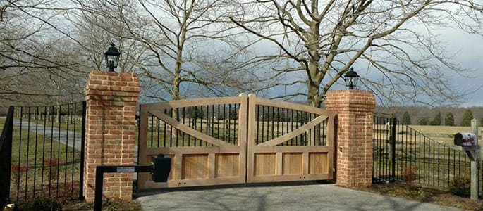 custom wood gate