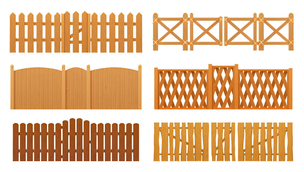 wood fence design